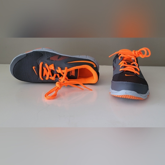 Used Once, Almos New,  Nike Orange and Grey Sneakers with Cushioned Midsole - Picture 8 of 10